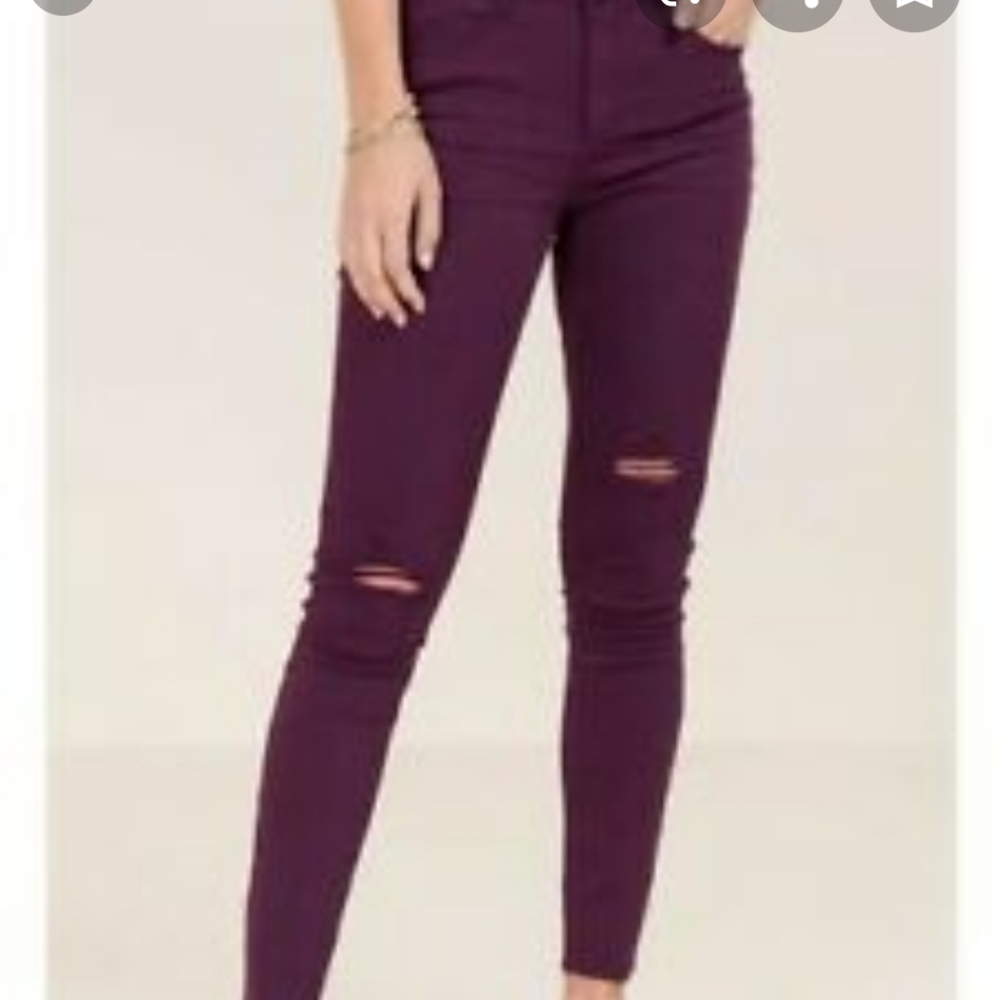 Francesca's purple skinny jean